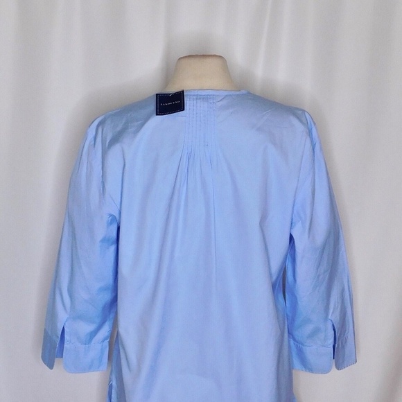 Lands' End Blue Tunic Relaxed Boxy Style - Picture 7 of 10